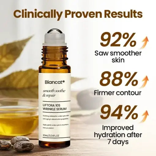 Biancat® Liftora 10s Wrinkle Serum Roller | Removes 97% of under-eye bags in 60 seconds — Instantly look 10 years younger!